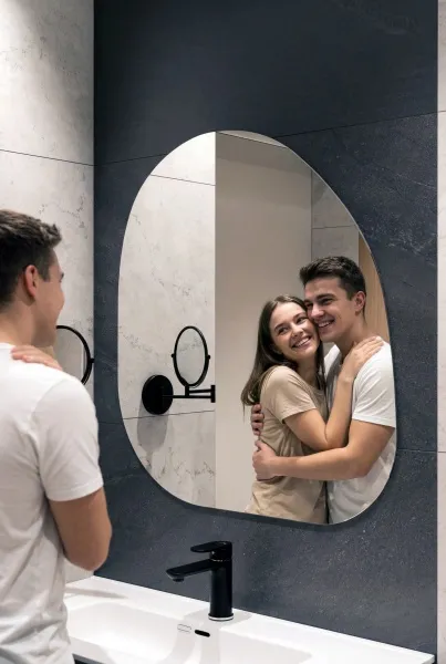 Зеркало навесное Z-14 74х79 см без рамки