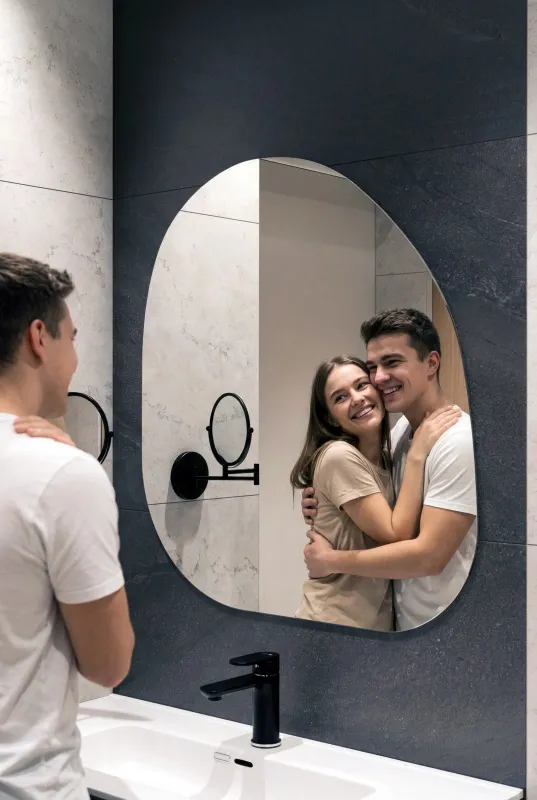 Зеркало навесное Z-14 74х79 см без рамки