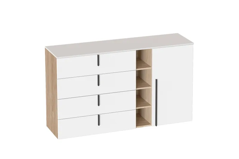 Комод 4 ящ 1 дв "Ренн"