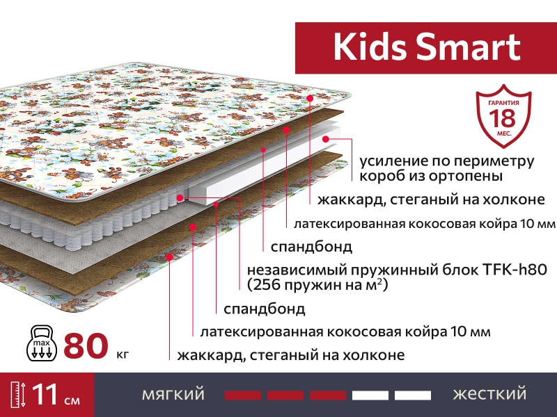 Матрас Kids Smart 800х1900